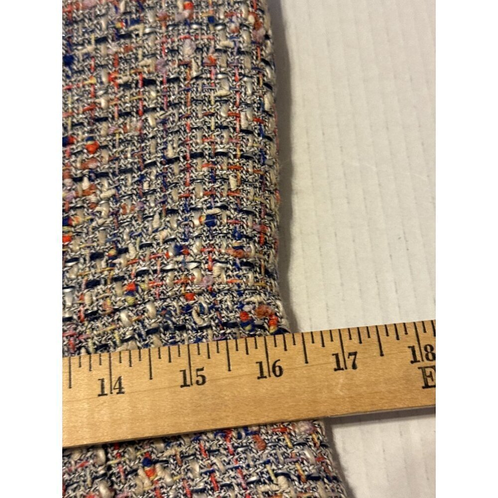 Tory Burch Emma Knotted Tweed Sleeveless Midi Lined Dress Size 12 - Picture 14 of 16